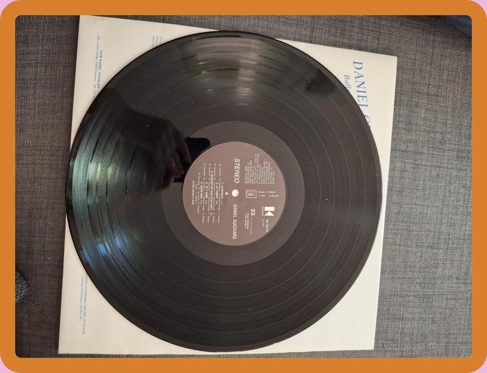 Vinyl 33T Daniel Guichard – Ballade Pour Un Enfant Qui Dort – photo 7